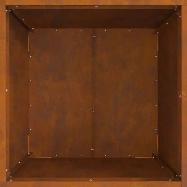 Outlet Bålsted Brun 50 x 50 x 38 cm Forvitret stål Pejse