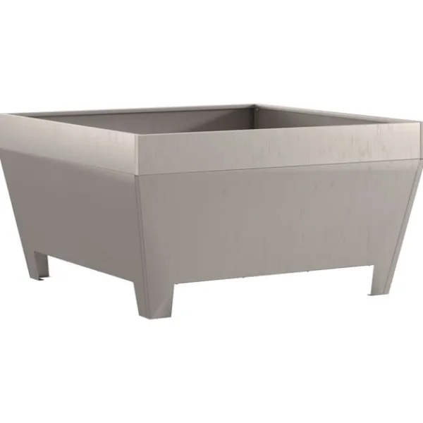 vidaXL Pejse^Bålsted Brun 80 x 80 x 43 cm Forvitret stål