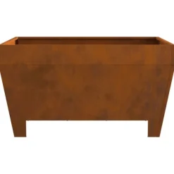 vidaXL Pejse^Bålsted Brun 80 x 80 x 43 cm Forvitret stål