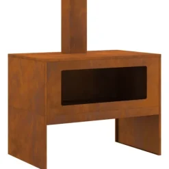 Online Bålsted Brun 80 x 50 x 96 cm Forvitret stål Pejse
