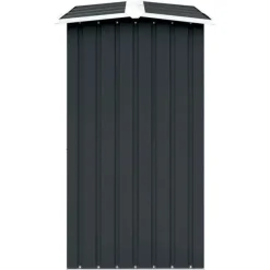 vidaXL Skure, Garager & Carports^brændeskur 330 x 92 x 153 cm galvaniseret stål antracitgrå