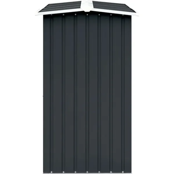 vidaXL Skure, Garager & Carports^brændeskur 330 x 92 x 153 cm galvaniseret stål antracitgrå