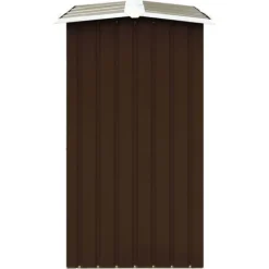 Discount brændeskur 172 x 91 x 154 cm galvaniseret stål brun - Brændekurve – tilbehør Tilbehør Til Brændeovne & Pejse