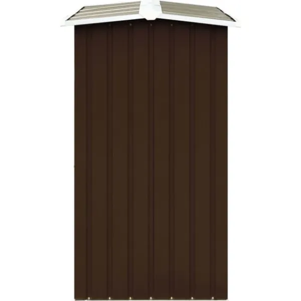 Discount brændeskur 172 x 91 x 154 cm galvaniseret stål brun - Brændekurve – tilbehør Tilbehør Til Brændeovne & Pejse