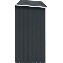 Clearance brændeskur til haven 330x84x152 cm galvaniseret stål antracitgrå Skure, Garager & Carports