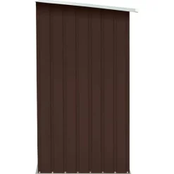 Best brændeskur til haven 163x83x154 cm galvaniseret stål brun Skure, Garager & Carports