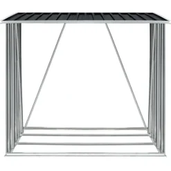 Outlet brændeskur til haven 163x83x154 cm galvaniseret stål antracitgrå Skure, Garager & Carports