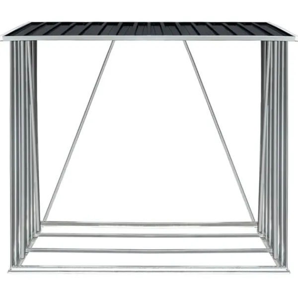 Outlet brændeskur til haven 163x83x154 cm galvaniseret stål antracitgrå Skure, Garager & Carports
