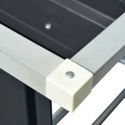 Outlet brændeskur til haven 163x83x154 cm galvaniseret stål antracitgrå Skure, Garager & Carports