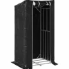 vidaXL Tilbehør Til Brændeovne & Pejse^Brændestativ med regnslag 100x80x200 cm galvaniseret stål
