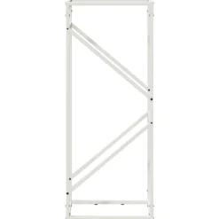 vidaXL Tilbehør Til Brændeovne & Pejse^brændestativ 40x25x100 cm koldvalset stål hvid