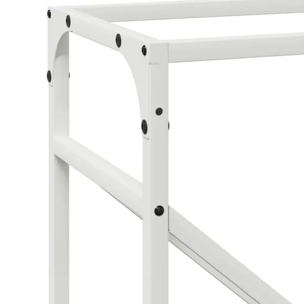vidaXL Tilbehør Til Brændeovne & Pejse^brændestativ 40x25x100 cm koldvalset stål hvid