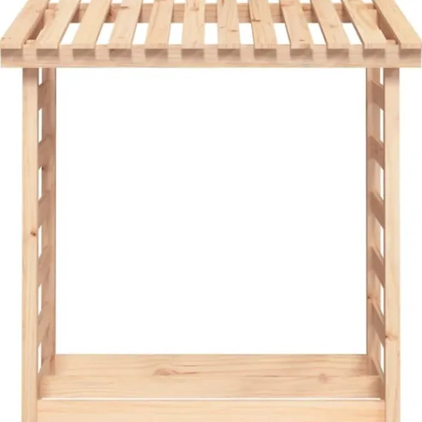 Best brændestativ 108x64,5x110 cm massivt fyrretræ - Brændekurve – tilbehør Tilbehør Til Brændeovne & Pejse