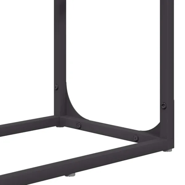 Hot brændestativ 60x25x100 cm koldvalset stål sort Tilbehør Til Brændeovne & Pejse