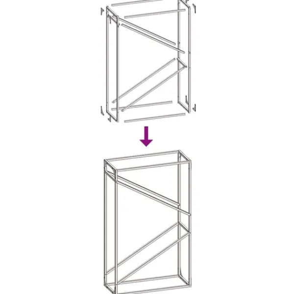 Hot brændestativ 60x25x100 cm koldvalset stål sort Tilbehør Til Brændeovne & Pejse