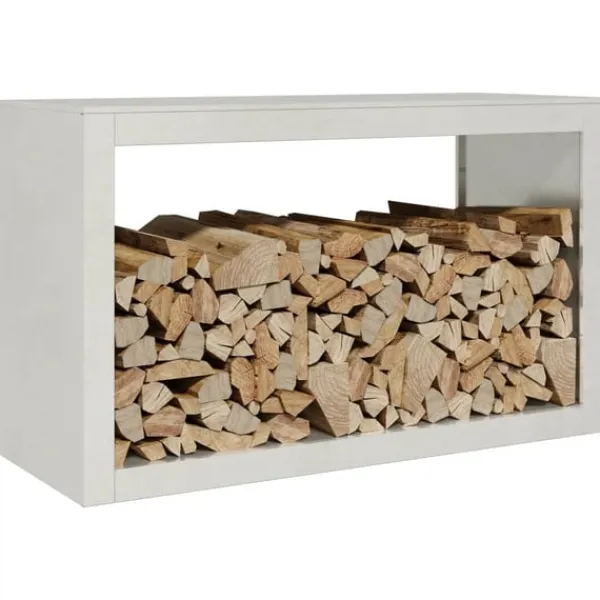 New brændestativ 100x40x60 cm rustfrit stål Tilbehør Til Brændeovne & Pejse