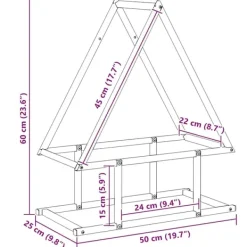 Outlet brændestativ 50x25x60 cm koldvalset stål antracitgrå Tilbehør Til Brændeovne & Pejse
