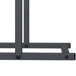 Outlet brændestativ 50x25x60 cm koldvalset stål antracitgrå Tilbehør Til Brændeovne & Pejse