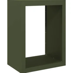 vidaXL Tilbehør Til Brændeovne & Pejse^brændestativ 60x40x80 cm stål grøn