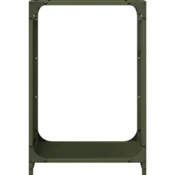 Discount brændestativ 44x28x65 cm koldvalset stål olivengrøn Tilbehør Til Brændeovne & Pejse