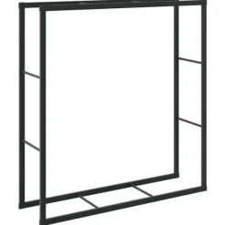 vidaXL Tilbehør Til Brændeovne & Pejse^brændestativ 110x30x116 cm stål sort