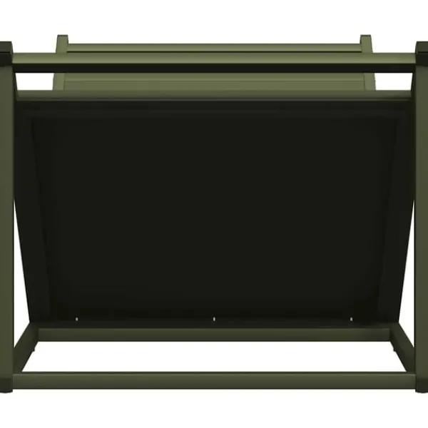 New brændestativ 70x43x34,5 cm koldvalset stål olivengrøn Tilbehør Til Brændeovne & Pejse