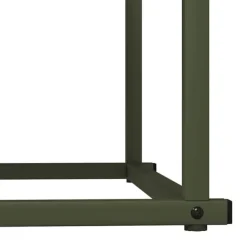 New brændestativ 70x43x34,5 cm koldvalset stål olivengrøn Tilbehør Til Brændeovne & Pejse