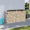 Online brændestativ 180x45x100 cm galvaniseret stål lysegrå - Brændekurve Tilbehør Til Brændeovne & Pejse