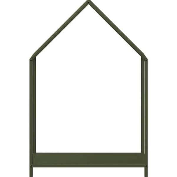 Outlet brændestativ 60x25x90 cm koldvalset stål olivengrøn Tilbehør Til Brændeovne & Pejse