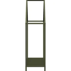Outlet brændestativ 60x25x90 cm koldvalset stål olivengrøn Tilbehør Til Brændeovne & Pejse