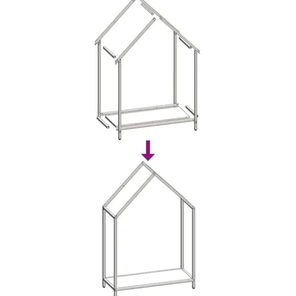 Outlet brændestativ 60x25x90 cm koldvalset stål olivengrøn Tilbehør Til Brændeovne & Pejse
