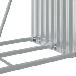 Discount brændestativ 80x45x120 cm galvaniseret stål brun - Brændekurve Tilbehør Til Brændeovne & Pejse