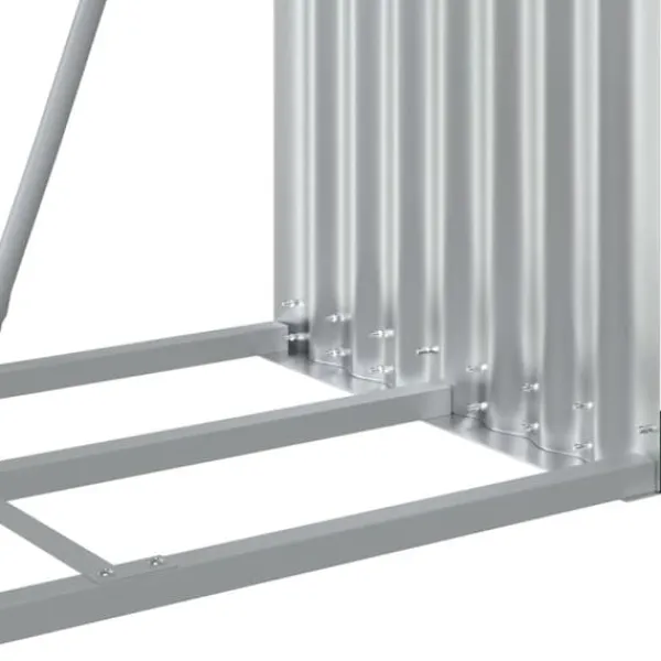 Discount brændestativ 80x45x120 cm galvaniseret stål brun - Brændekurve Tilbehør Til Brændeovne & Pejse
