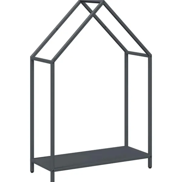 New brændestativ 60x25x90 cm koldvalset stål antracitgrå Tilbehør Til Brændeovne & Pejse