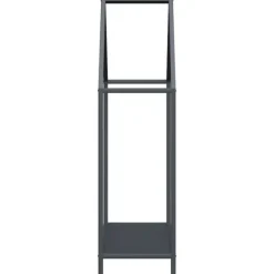 New brændestativ 60x25x90 cm koldvalset stål antracitgrå Tilbehør Til Brændeovne & Pejse