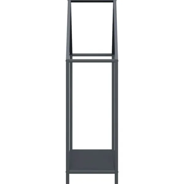 New brændestativ 60x25x90 cm koldvalset stål antracitgrå Tilbehør Til Brændeovne & Pejse