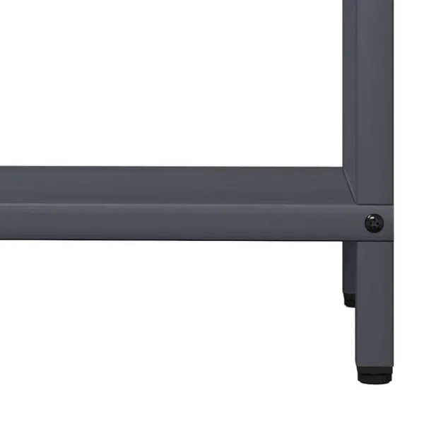 New brændestativ 60x25x90 cm koldvalset stål antracitgrå Tilbehør Til Brændeovne & Pejse