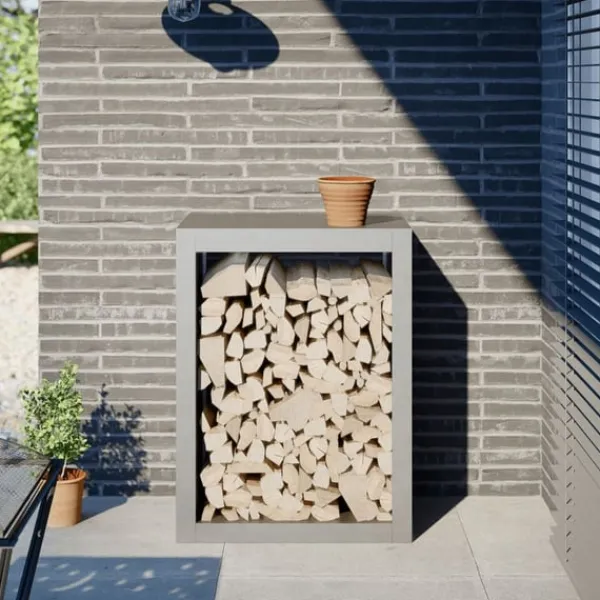 vidaXL Tilbehør Til Brændeovne & Pejse^brændestativ 60x40x80 cm rustfrit stål
