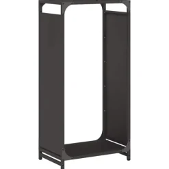 Discount brændestativ 44x28x90 cm koldvalset stål sort Tilbehør Til Brændeovne & Pejse