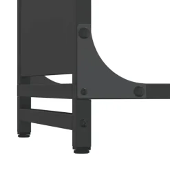 Discount brændestativ 44x28x90 cm koldvalset stål sort Tilbehør Til Brændeovne & Pejse