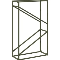 vidaXL Tilbehør Til Brændeovne & Pejse^brændestativ 60x25x100 cm koldvalset stål olivengrøn
