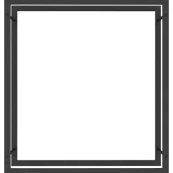 vidaXL Tilbehør Til Brændeovne & Pejse^brændestativ 80x28x86 cm stål matsort - Brændekurve