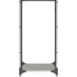 Clearance brændestativ 40x30x80 cm rustfrit stål Tilbehør Til Brændeovne & Pejse