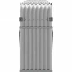 vidaXL Tilbehør Til Brændeovne & Pejse^brændestativ 300x45x100 cm galvaniseret stål lysegrå - Brændekurve