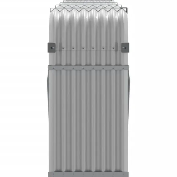 vidaXL Tilbehør Til Brændeovne & Pejse^brændestativ 300x45x100 cm galvaniseret stål lysegrå - Brændekurve