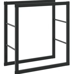 vidaXL Tilbehør Til Brændeovne & Pejse^brændestativ 55x30x61 cm stål sort