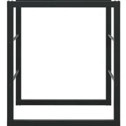 vidaXL Tilbehør Til Brændeovne & Pejse^brændestativ 55x30x61 cm stål sort