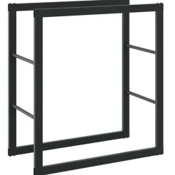vidaXL Tilbehør Til Brændeovne & Pejse^brændestativ 55x30x61 cm stål sort
