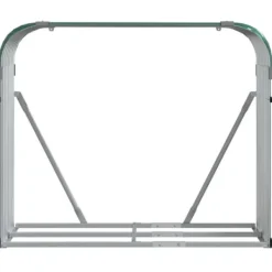 vidaXL Tilbehør Til Brændeovne & Pejse^brændestativ 120x45x100 cm galvaniseret stål grøn - Brændekurve