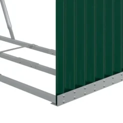 vidaXL Tilbehør Til Brændeovne & Pejse^brændestativ 120x45x100 cm galvaniseret stål grøn - Brændekurve